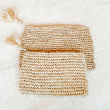 Raffia pouch
