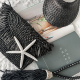 Raffia clutch